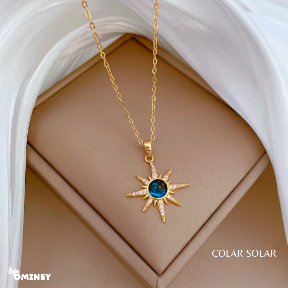 Colar Solar - Ouro 18k