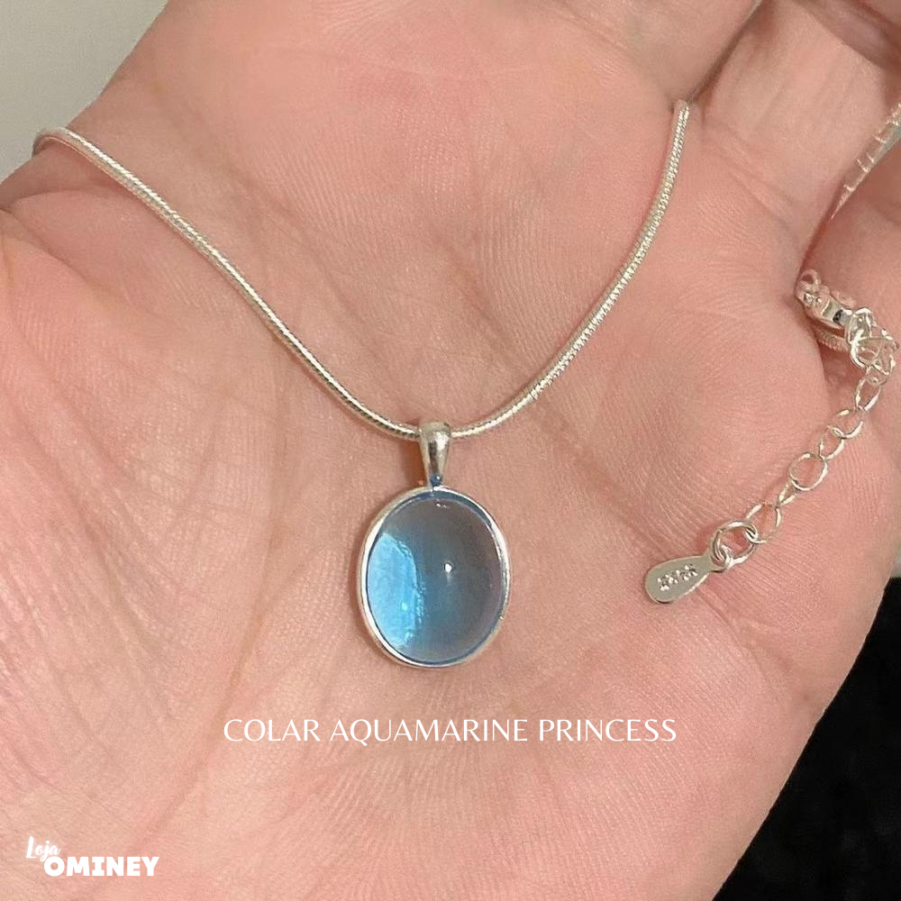 Colar Aquamarine Princess - Prata 925