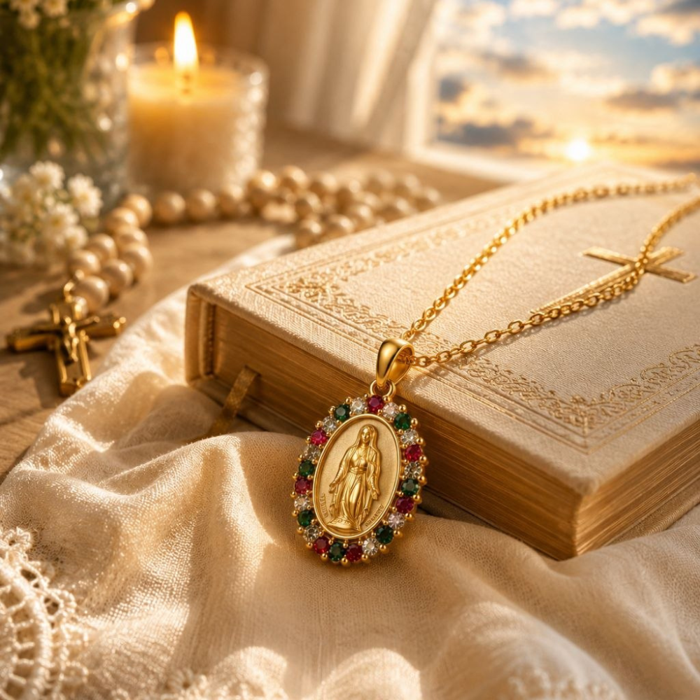 Colar Santa Maria Artesanal - Ouro 18k