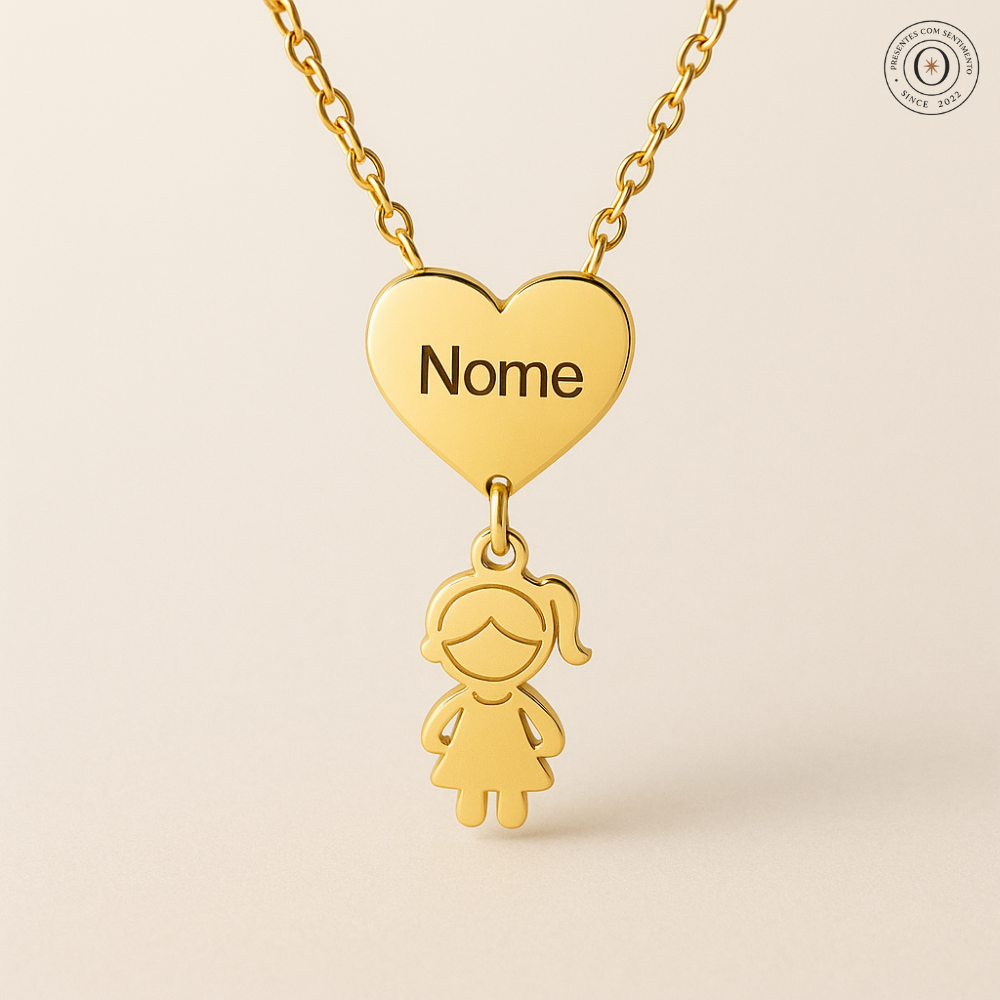 Colar Personalizado para Mãe — Leve os Nomes dos Filhos no Coração
