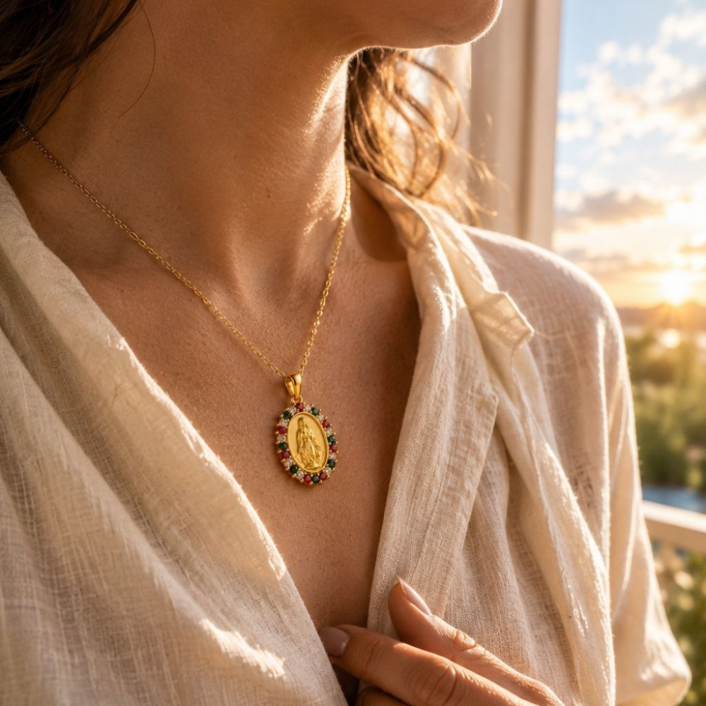 Colar Santa Maria Artesanal - Ouro 18k