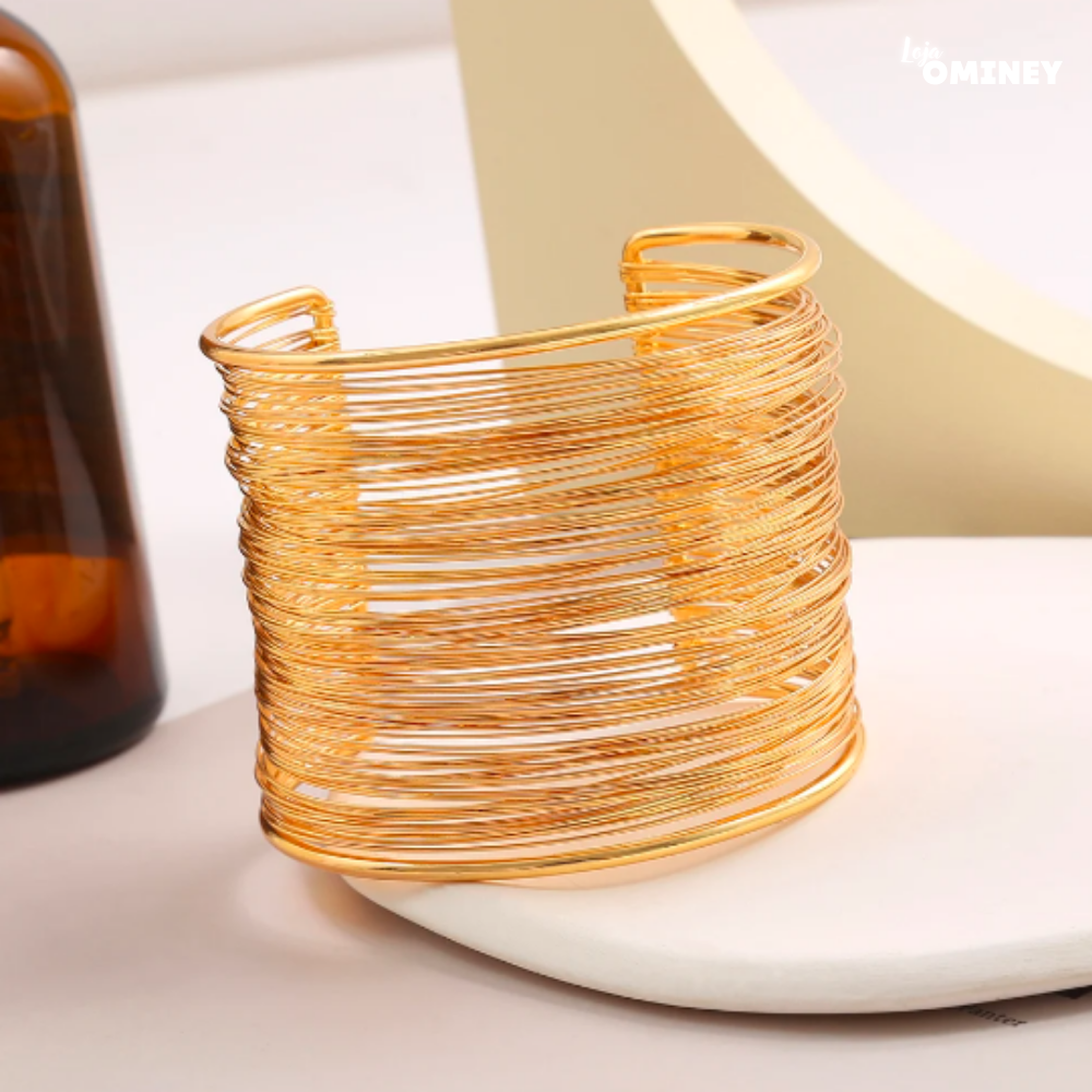 Pulseira Véu Dourado - Ouro 18k