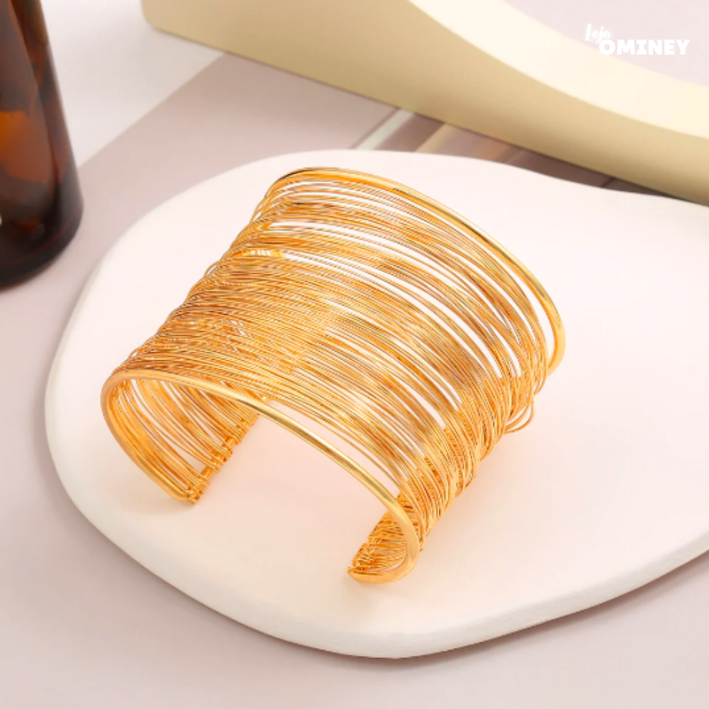 Pulseira Véu Dourado - Ouro 18k