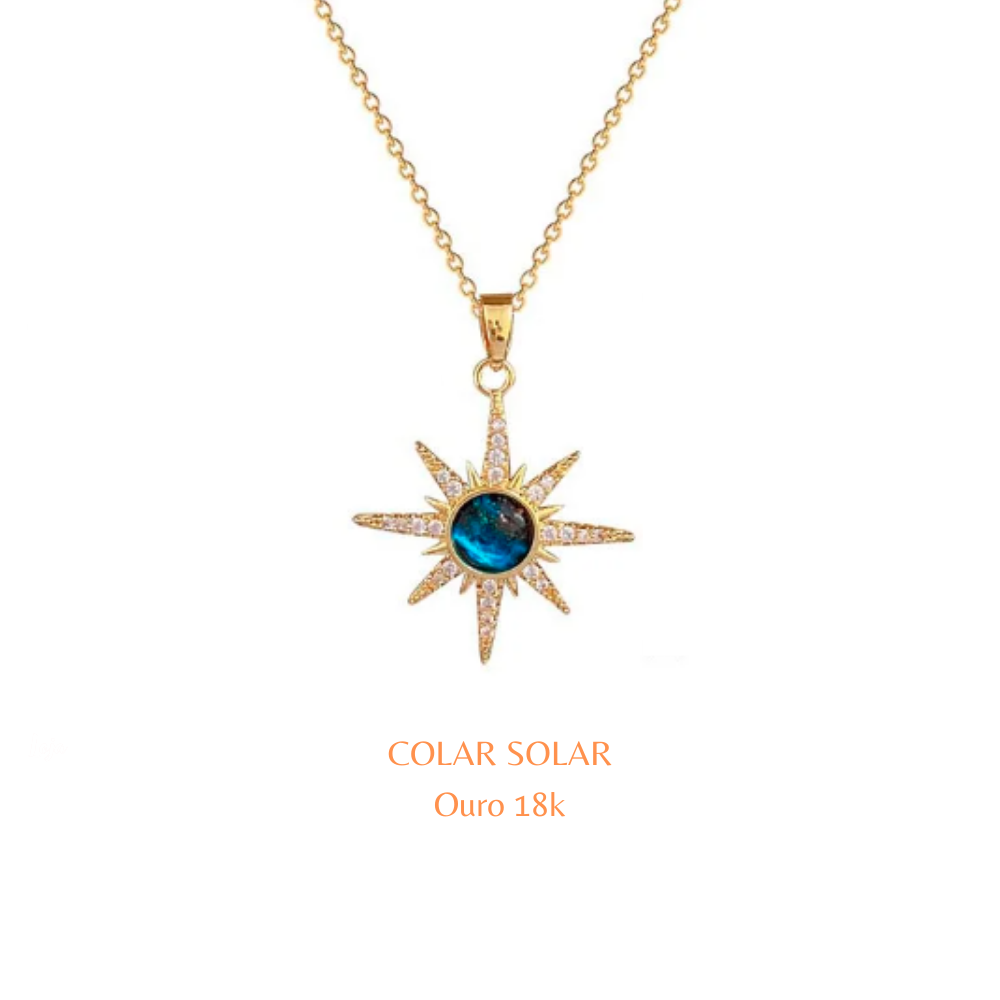 Colar Solar - Ouro 18k