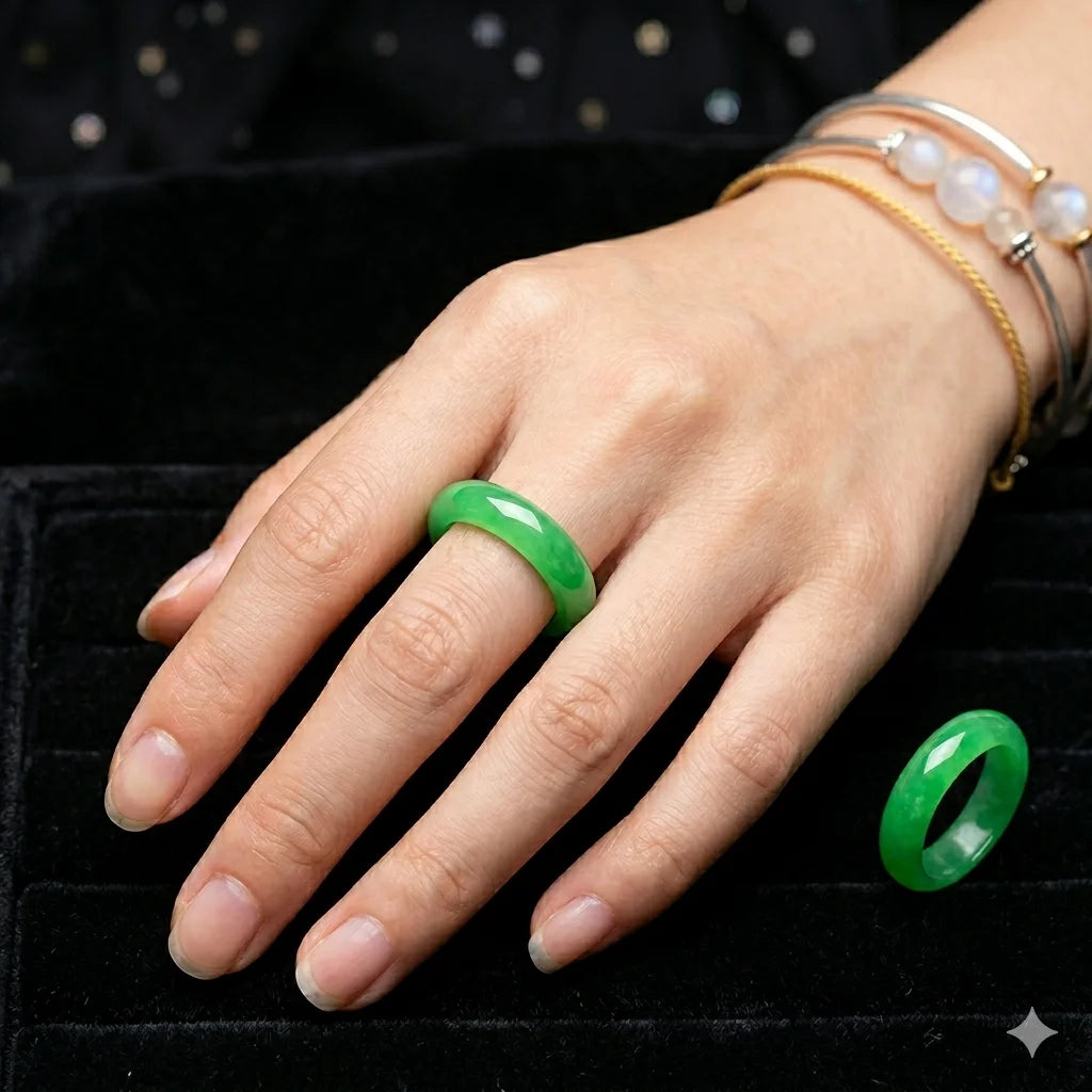 Anel Seiva Eterna – Jade Verde
