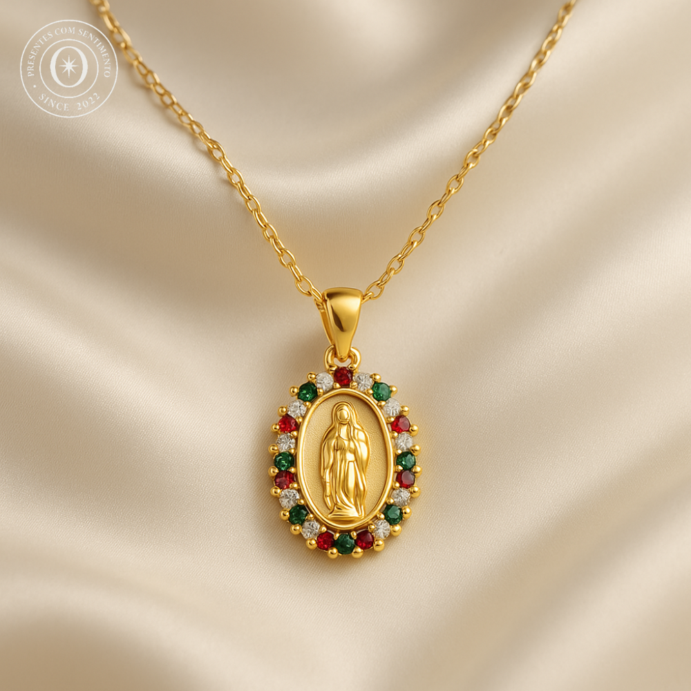 Colar Santa Maria Artesanal - Ouro 18k
