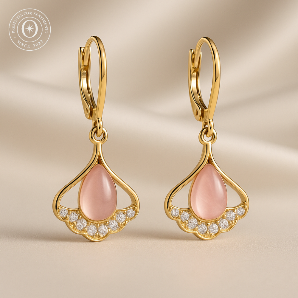 Par de brincos Brincos Véu da Aurora