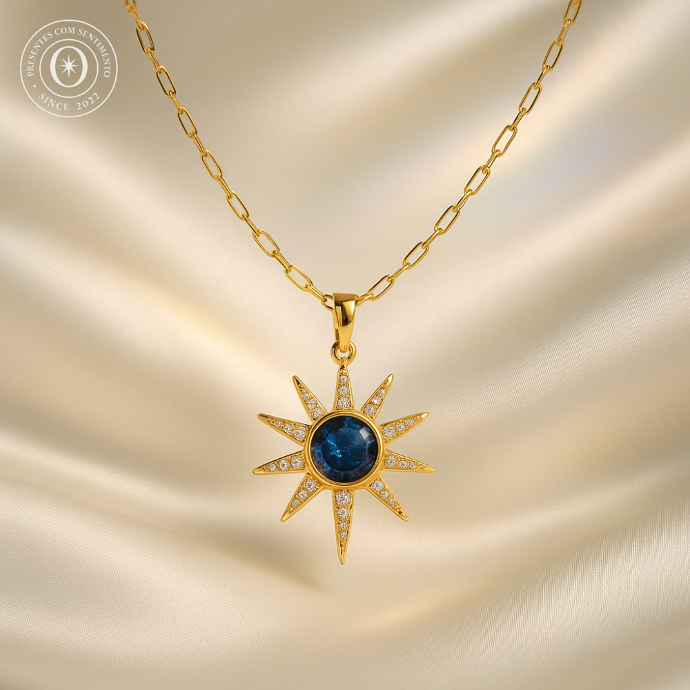 Colar Solar - Ouro 18k