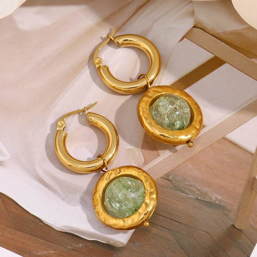 Brincos Musgo Antigo