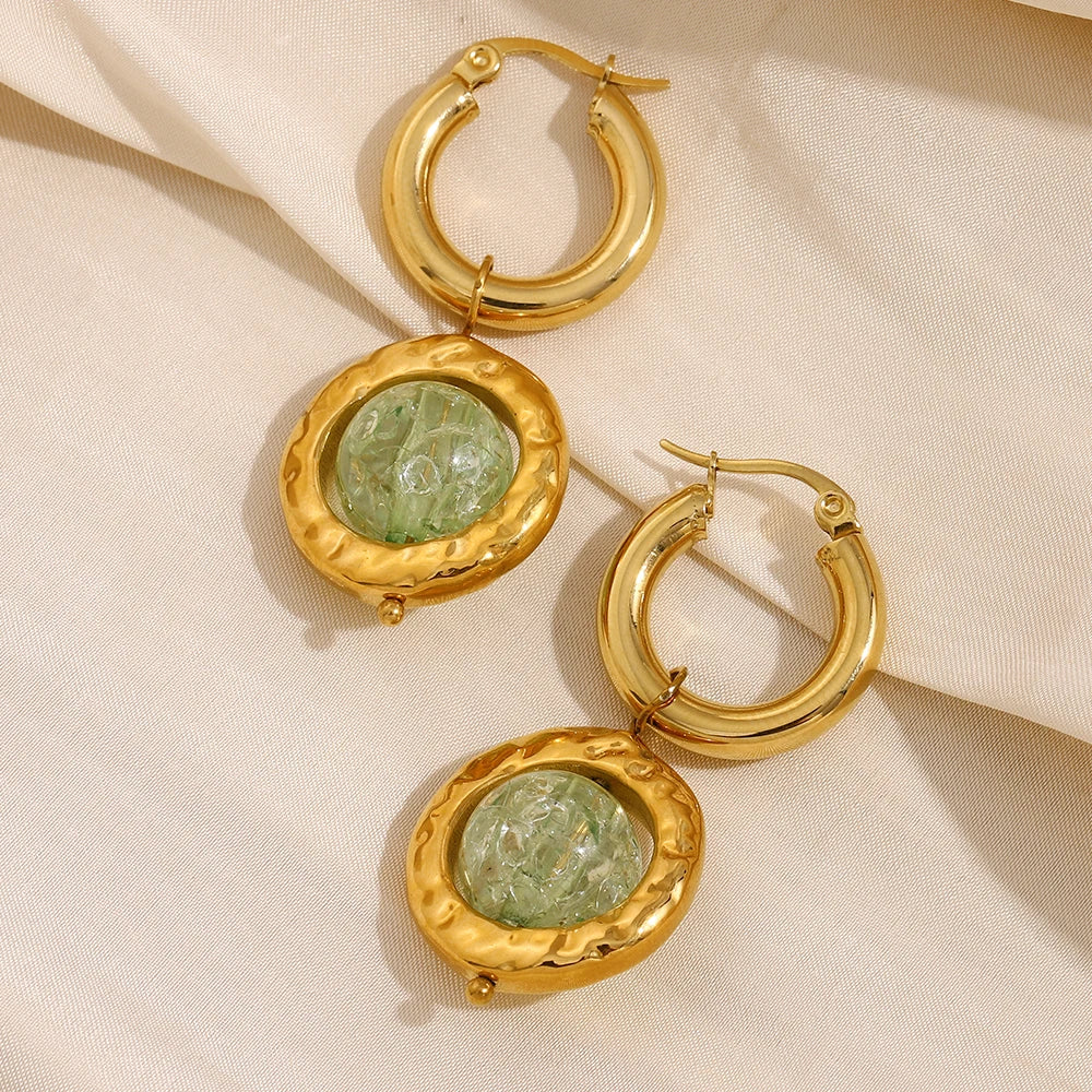 Brincos Musgo Antigo