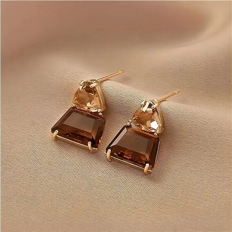 Par de Brincos Âmbar Solar