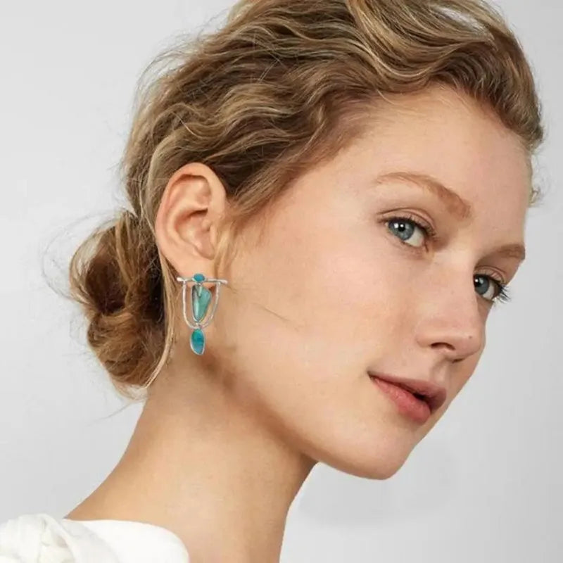 Brincos Cianita Ancestral