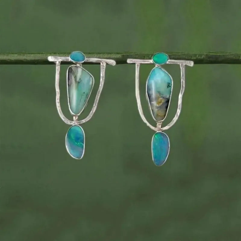 Brincos Cianita Ancestral