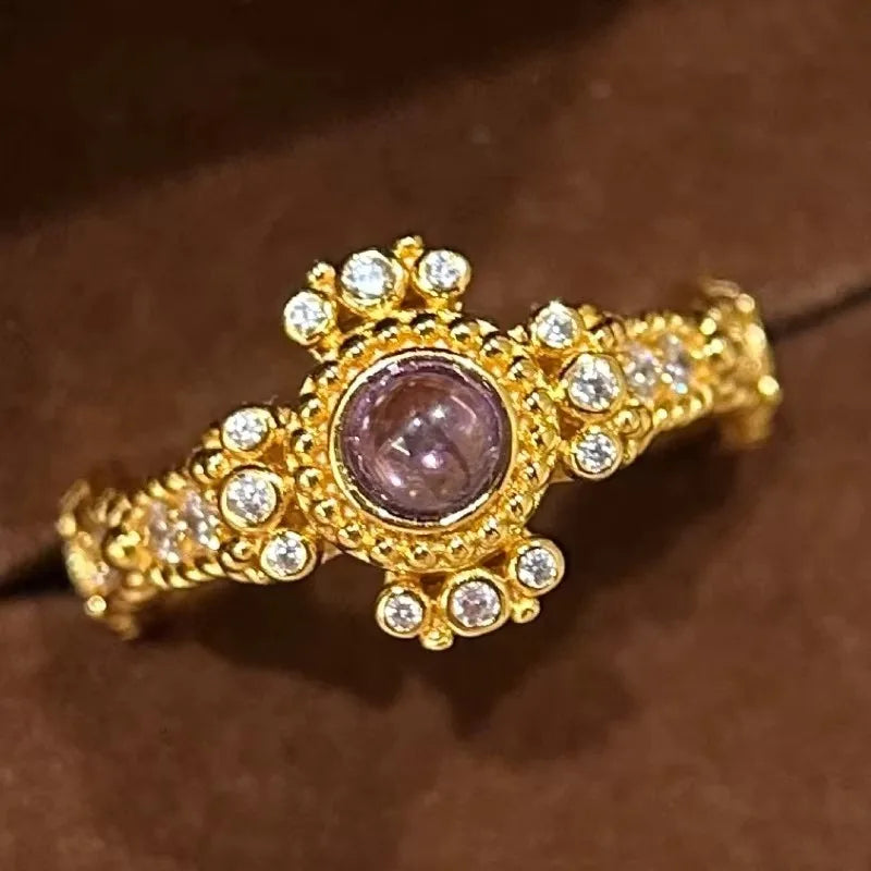 Anel Rosa dos Quatro Ventos – Quartzo Rosa