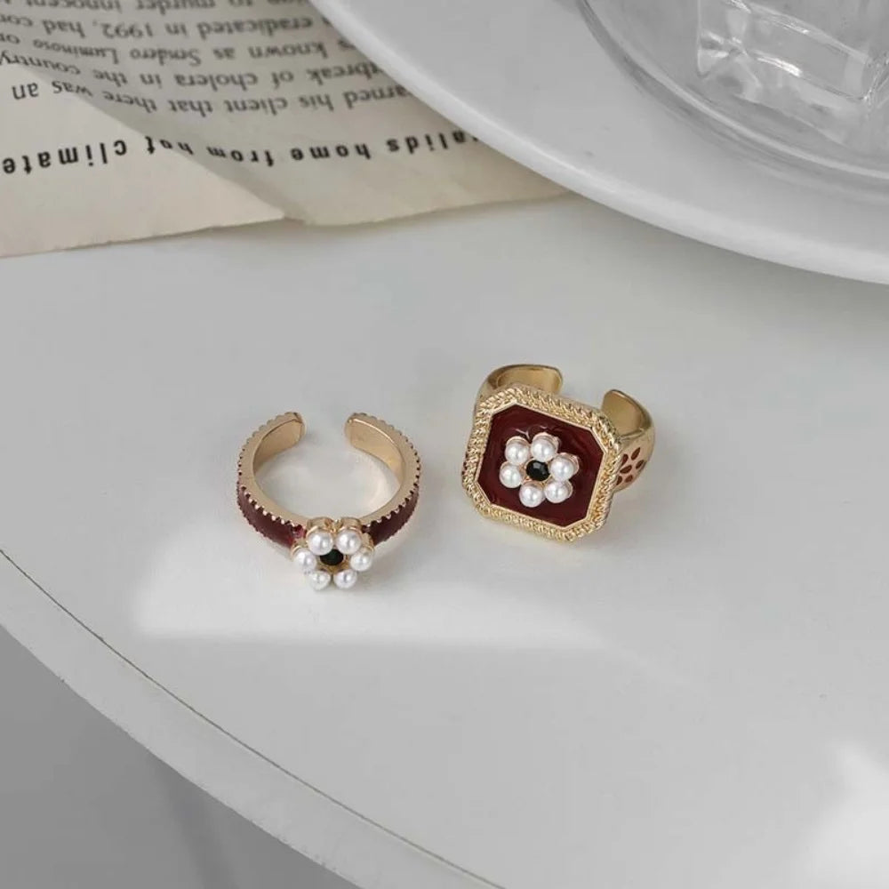 Conjunto 2 Anéis - Marfim & Pérola