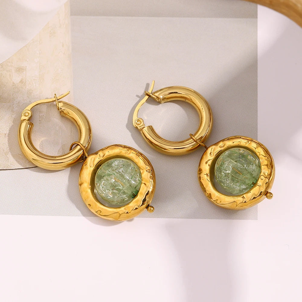 Brincos Musgo Antigo