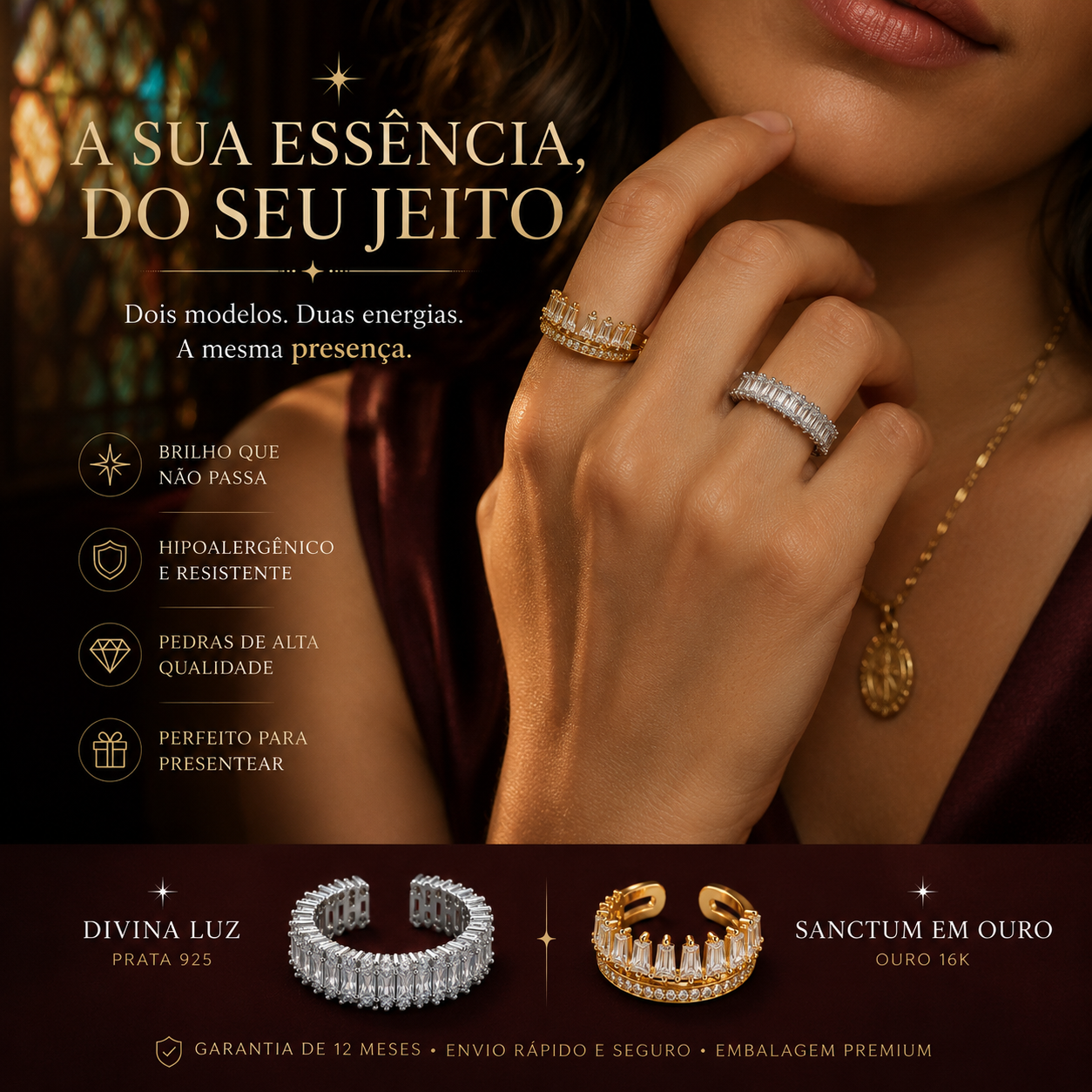 Anéis Essência Da Graça
