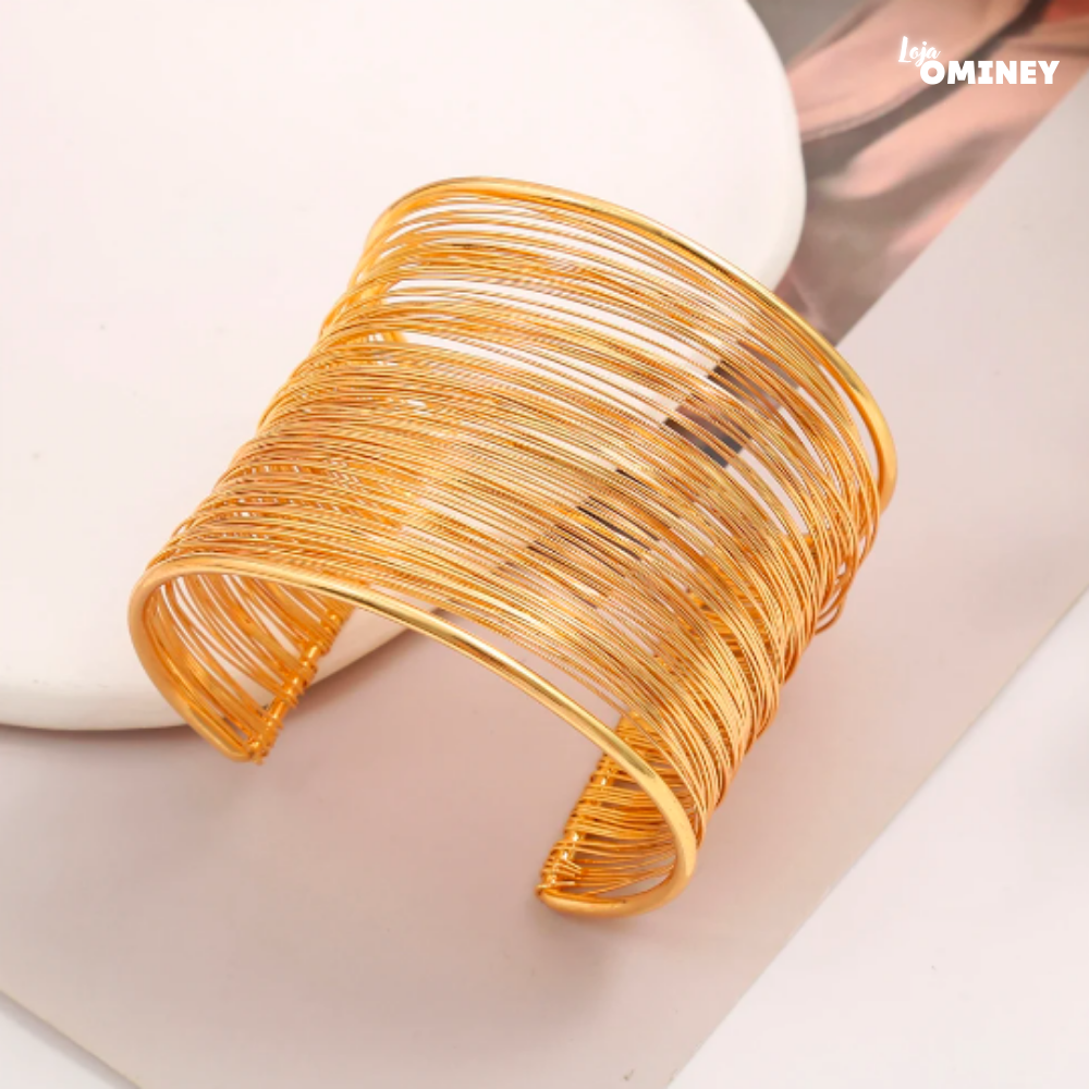 Pulseira Véu Dourado - Ouro 18k
