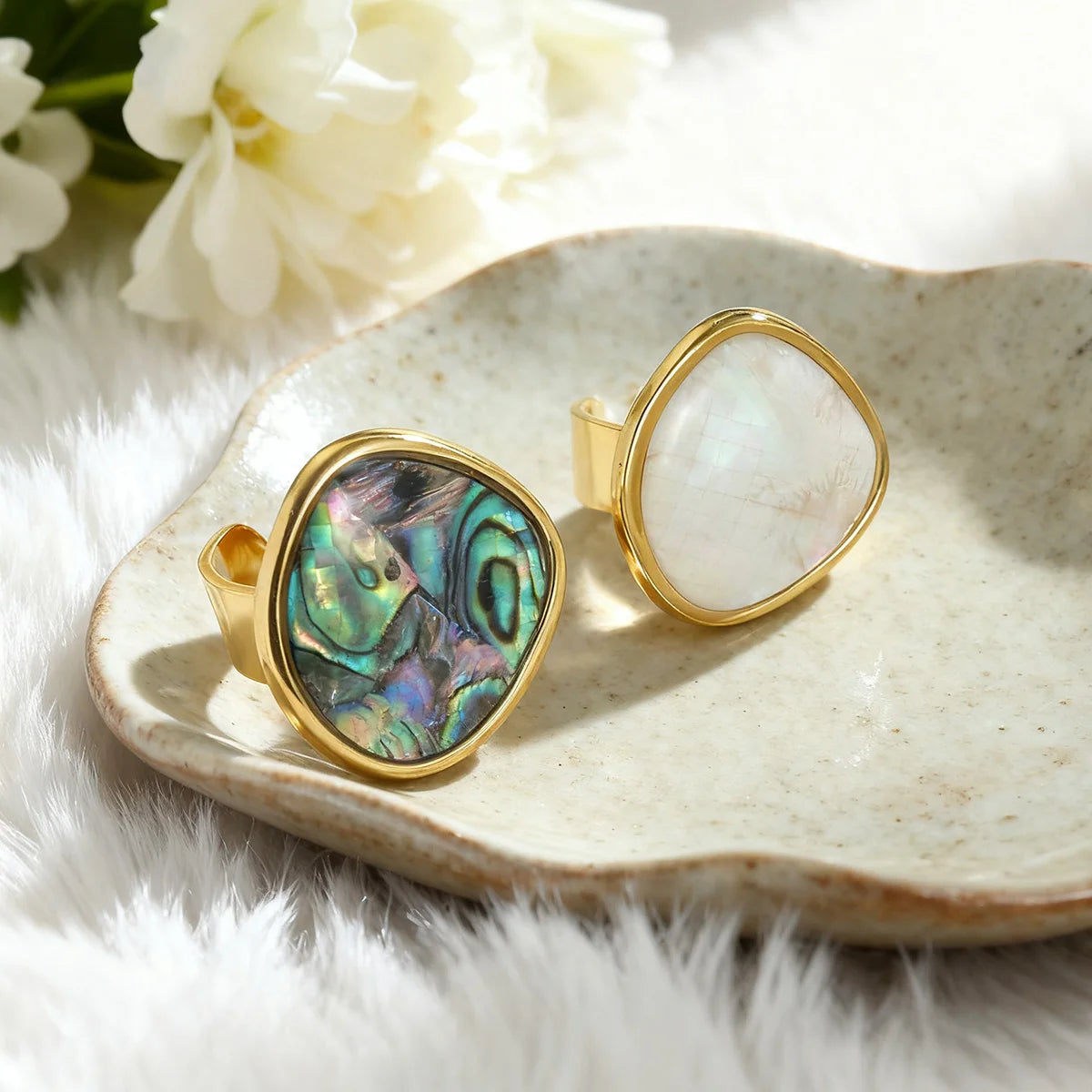 Anéis Véu Iridescente