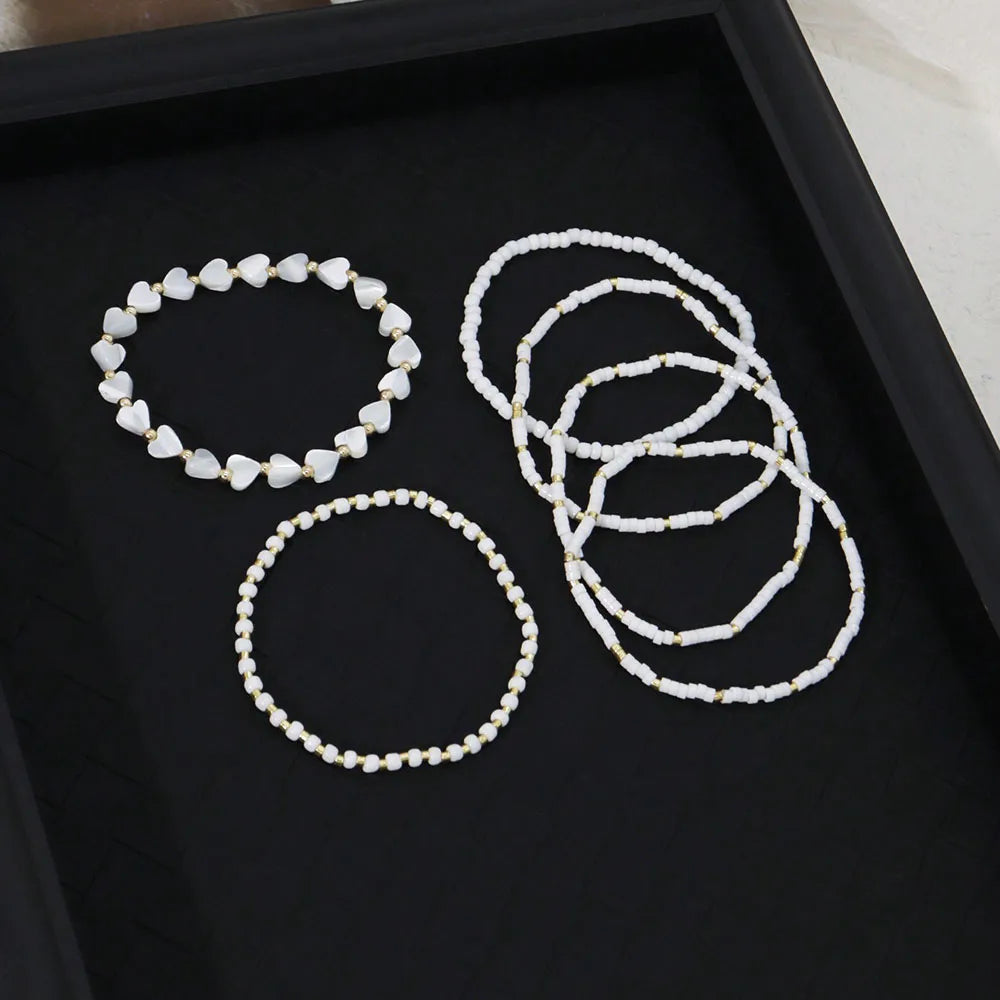 Conjunto 6 Pulseiras - Harmonia Clara