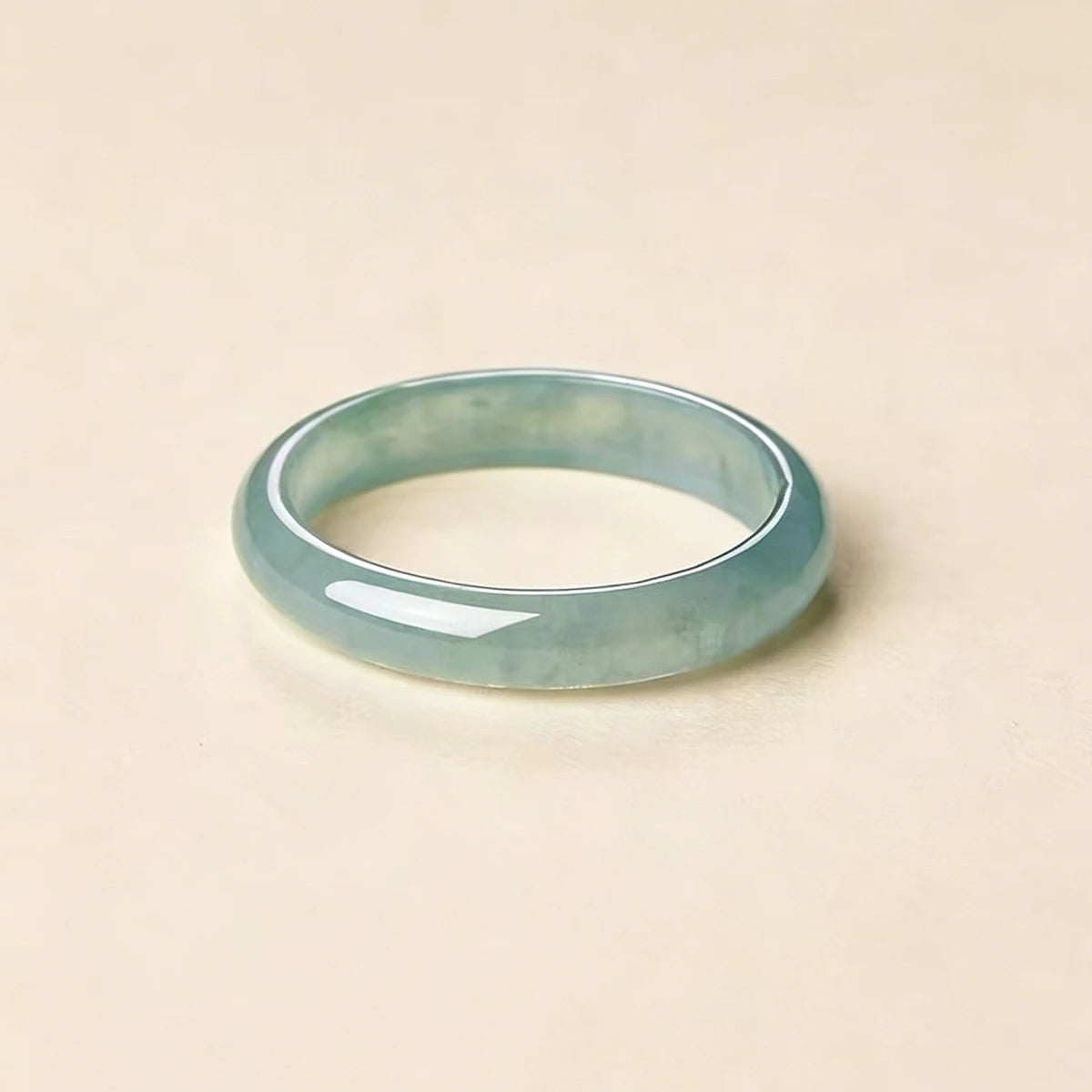 Anel Véu Glacial – Jade Azul