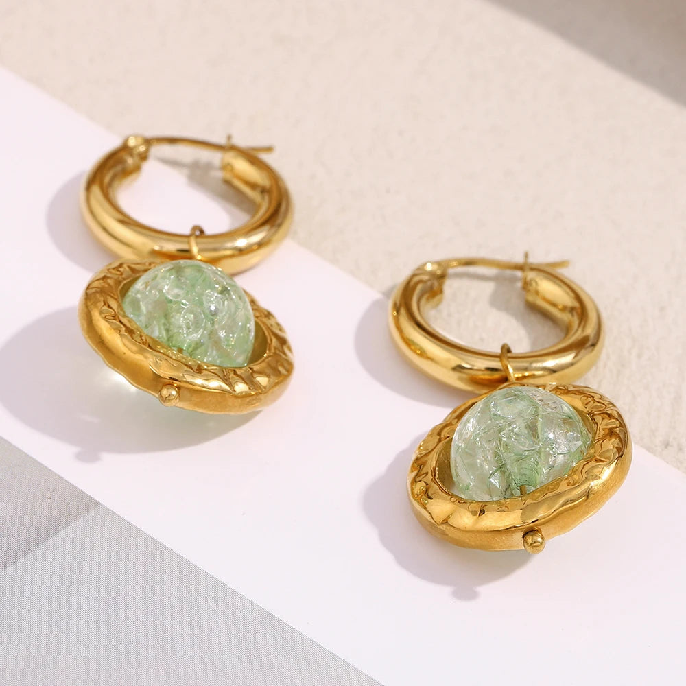 Brincos Musgo Antigo