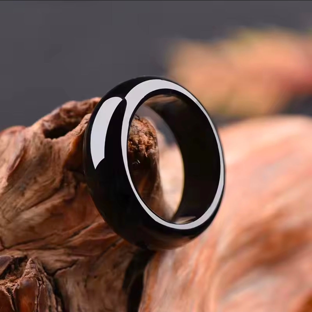 Anel Eclipse de Jade – Jade Preta