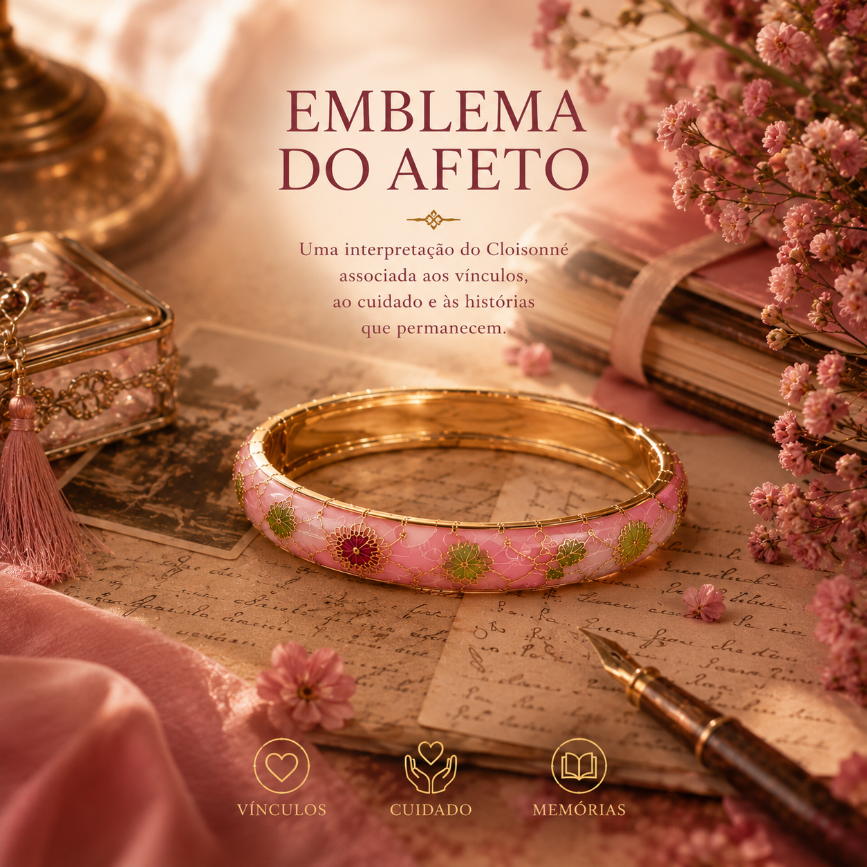 Coleção de Braceletes - Códigos em Cloisonné