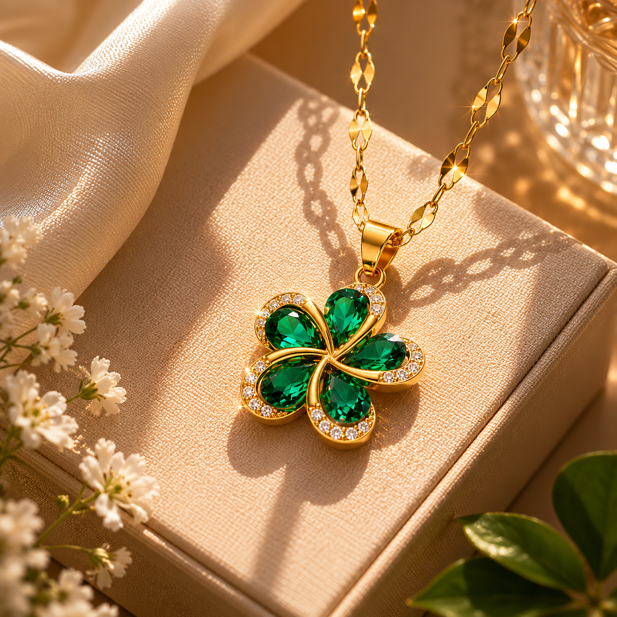 Colar Fluxo de sorte - Ouro 18k